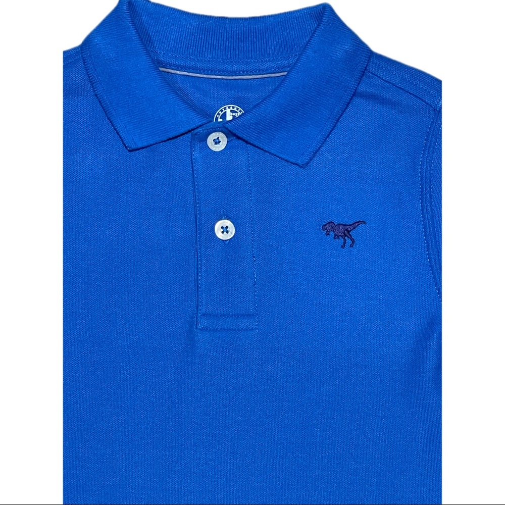 JK Authentic Designs Embroidered T-Rex Polo Shirt 3T